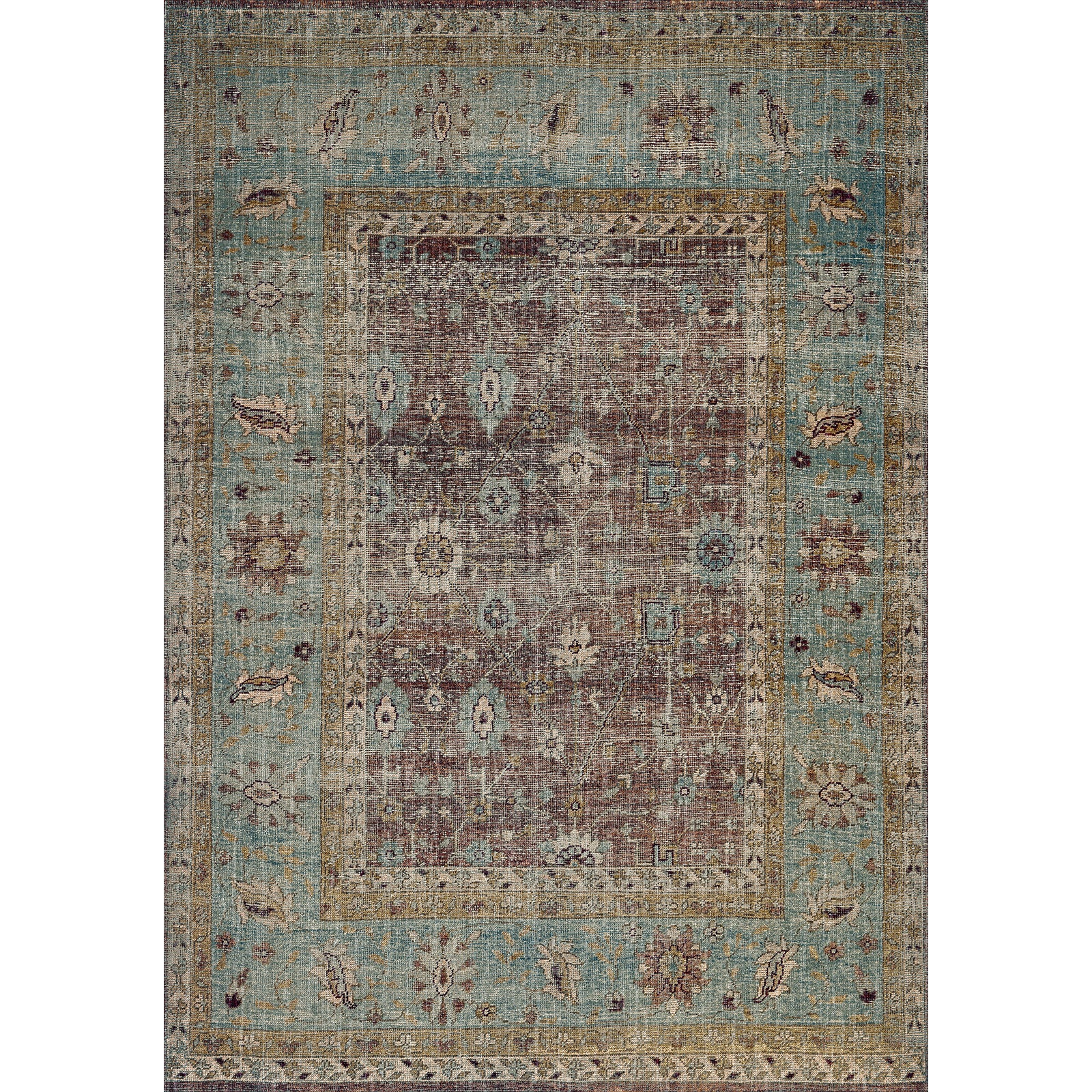 Tapis imprimé ENBER en chenille, fabriqué à la machine